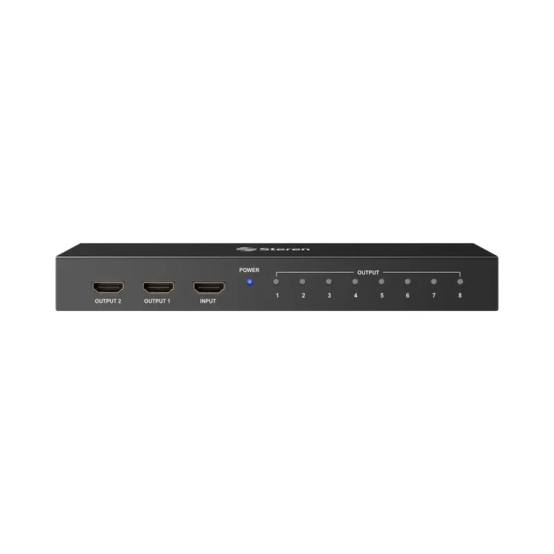 Splitter con amplificador HDMI Full HD de 8 salidas Steren BOS-308