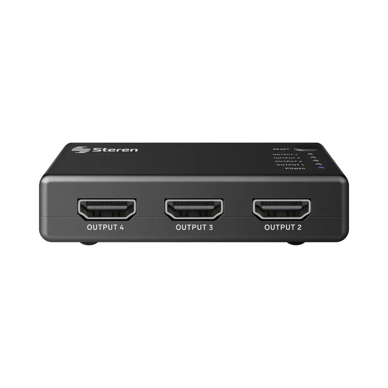 Splitter con amplificador HDMI UHD 4K de 4 salidas Steren BOS-404