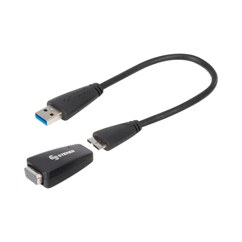 Adaptador USB 3.0 a VGA. Steren COM-472