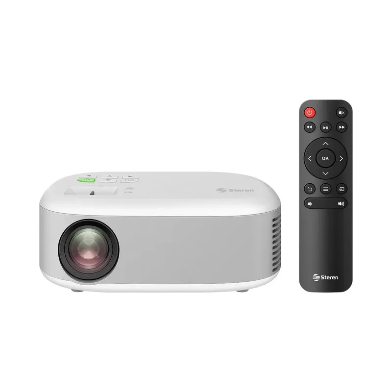 Mini proyector multimedia de 2800 lúmenes, portátil Steren PRO-230