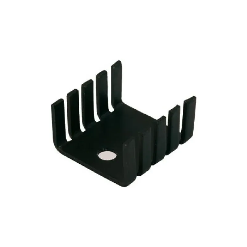 Disipador electrónico de 10 aletas para TO-220 de 20x18x8 mm Steren TO-200