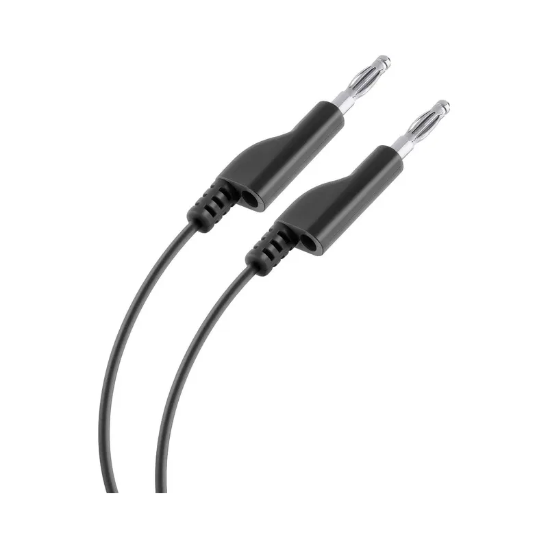 Cable Plug a Plug tipo BANANA, color negro Steren PUN-020N