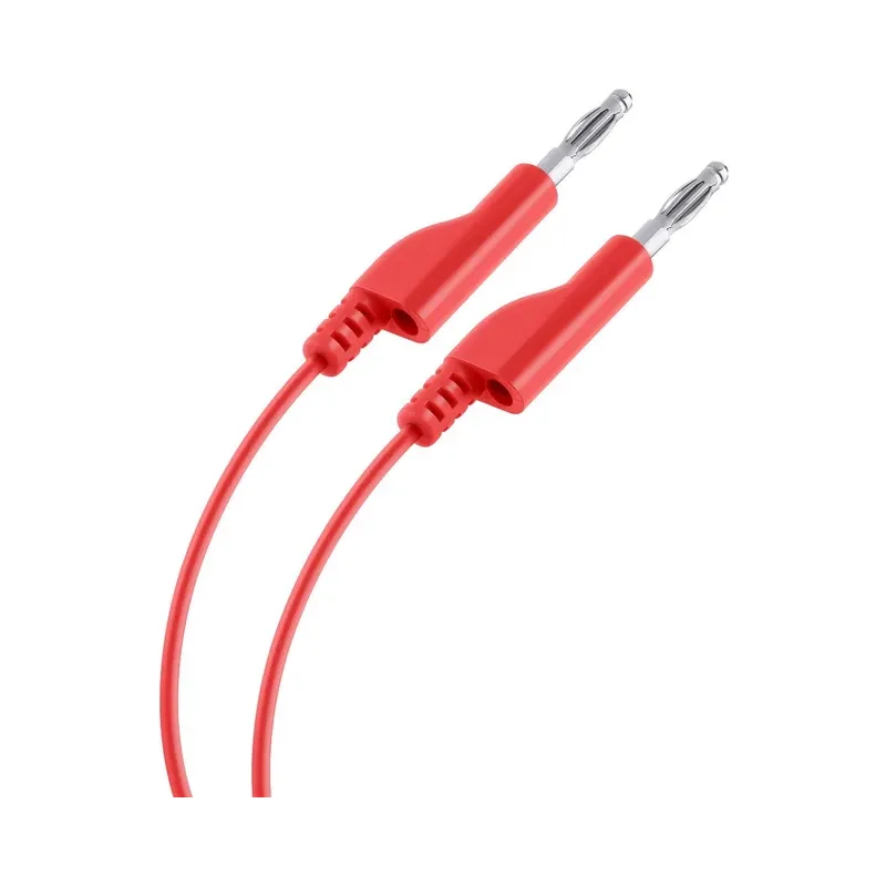 Cable Plug a Plug tipo BANANA, color rojo Steren PUN-020R