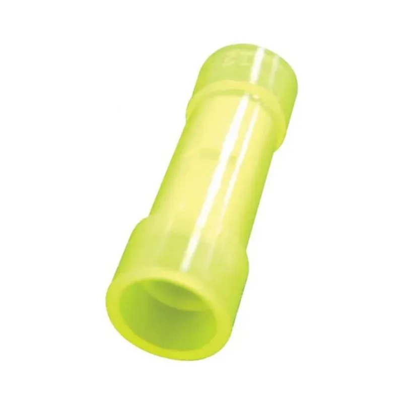 Terminal de empalme de latón, hembra, con forro amarillo Steren TCAA-1/4L