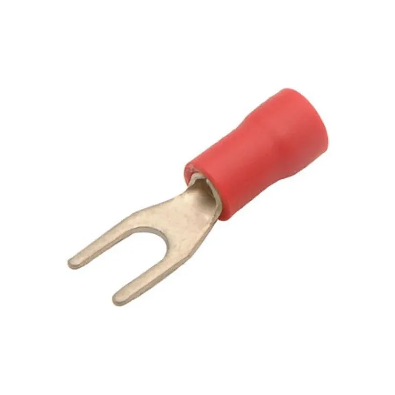 Terminal de latón tipo "U", con forro Steren TUA-1/8L