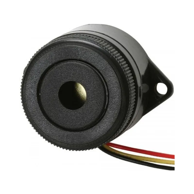 Buzzer de 3,5 kHz, de 3 a 24 Vcc, con tono de pulso rápido de 90 dB Steren BGD35CIR