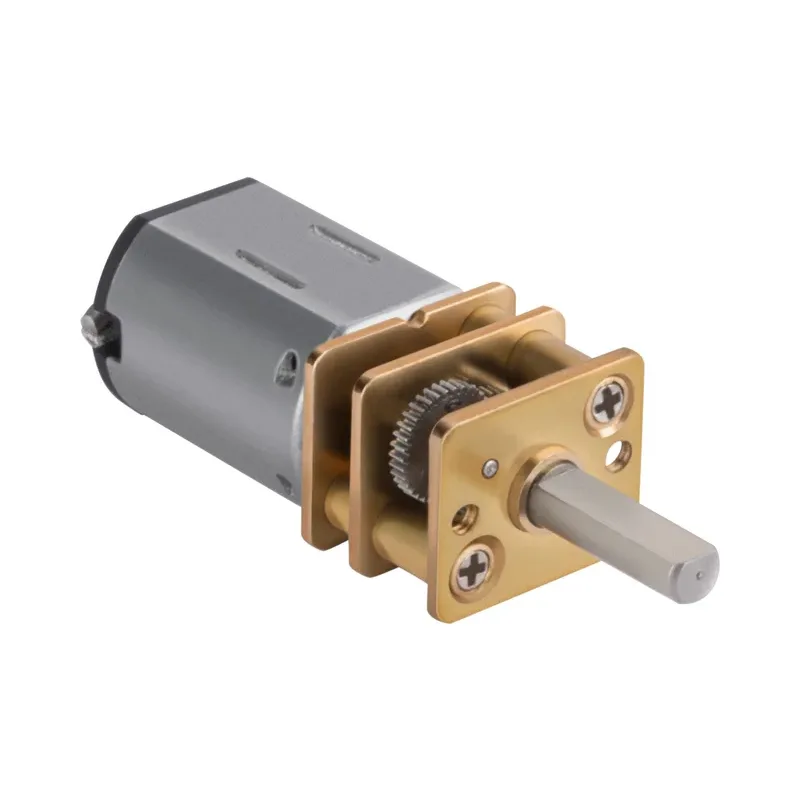 Motor reductor metálico con eje tipo D, 6 Vcc Steren MOT-125
