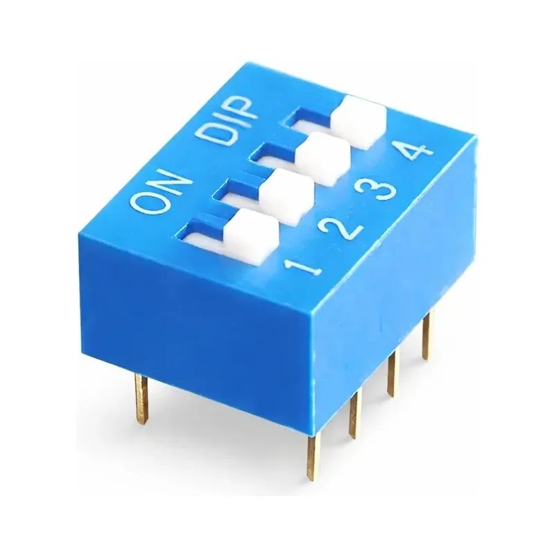 Switch deslizable (Dip Switch) de 4 posiciones Steren DIP-4P