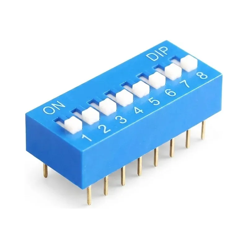 Switch deslizable (Dip Switch) de 8 posiciones Steren DIP-8P