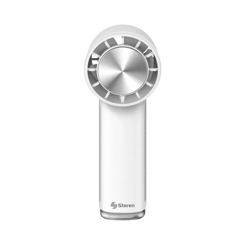 Ventilador personal portátil inalámbrico recargable, con Pad de enfriamiento Steren FAN-190