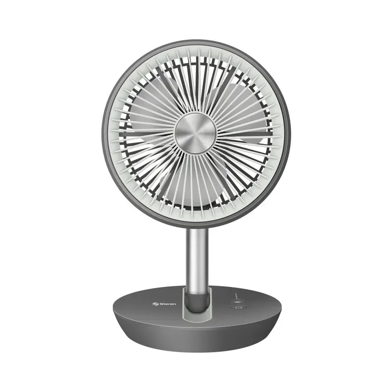 Ventilador plegable con batería recargable y rejilla rotatoria, para escritorio Steren FAN-260