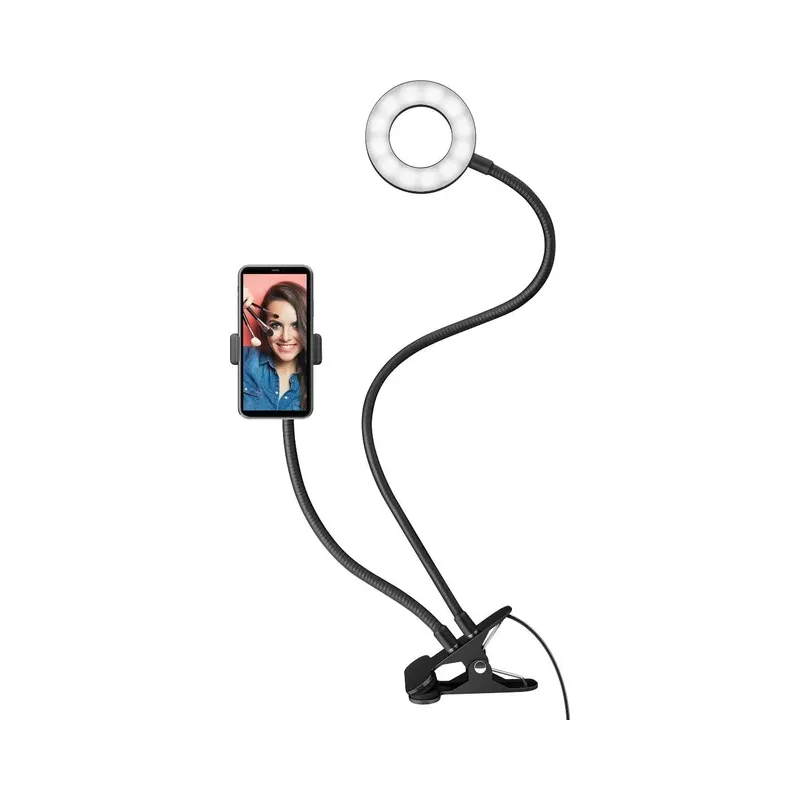 Lámpara para selfie con soporte para celular Steren MOV-037