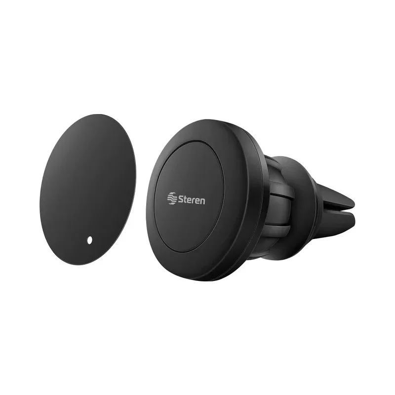 Soporte para celular magnético con clip para ventilas Steren POD-289