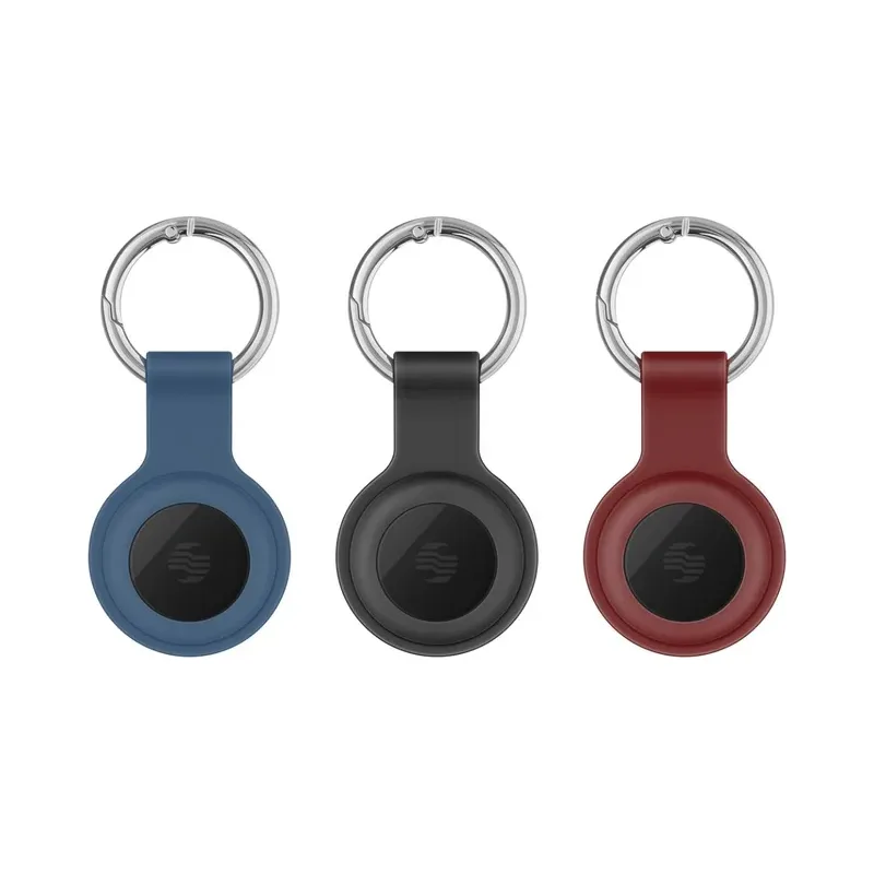 3 cubiertas de silicón para POD-TAG1, POD-TAG3 o AirTag*, azul / negra / roja Steren TAG-003B