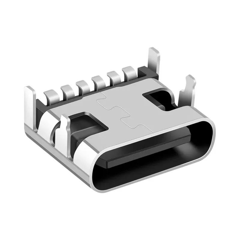 Jack USB C de 6 pines para soldar, sin cubierta (Solo para alimentación) Steren 500-520