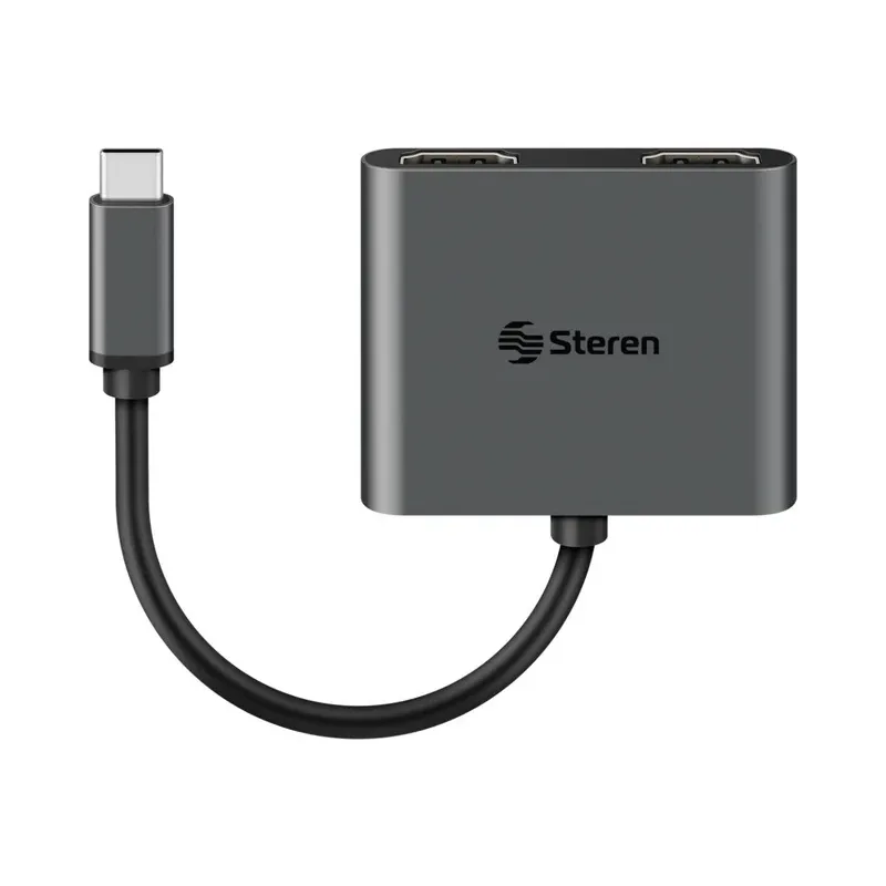 Adaptador USB C a 2 HDMI-MST 4K Steren USB-4734
