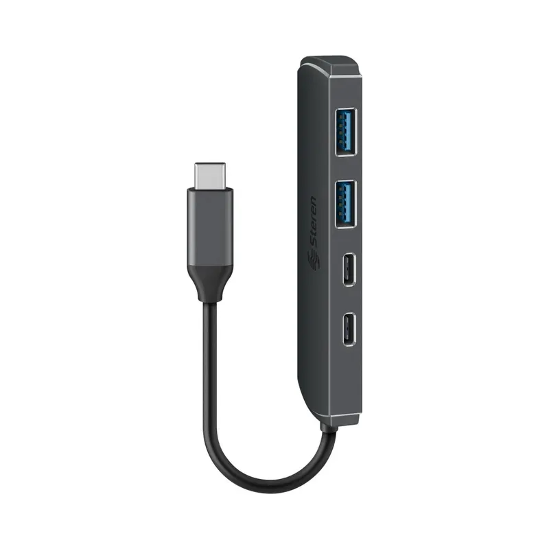HUB USB C a 2 puertos USB 3.0 / 2 puertos USB C Steren USB-5236