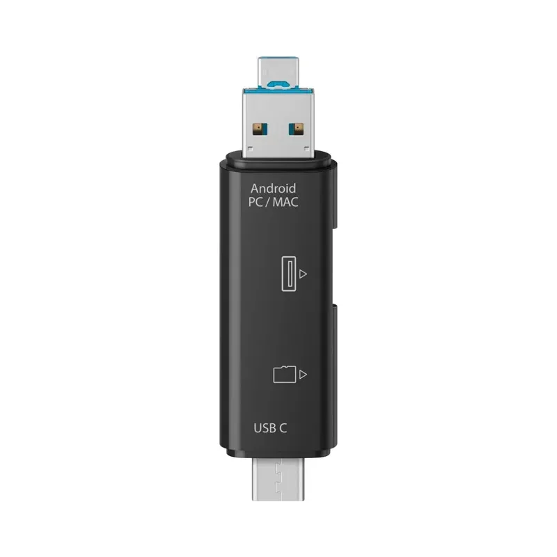 Lector microSD/ USB 3 en 1 OTG Steren USB-685