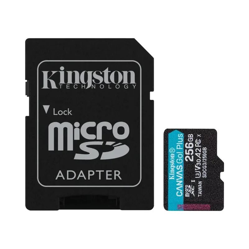 Memoria microSD de 256 GB Kingston, clase U3, V30, A2 Steren MSD-256/MICRO