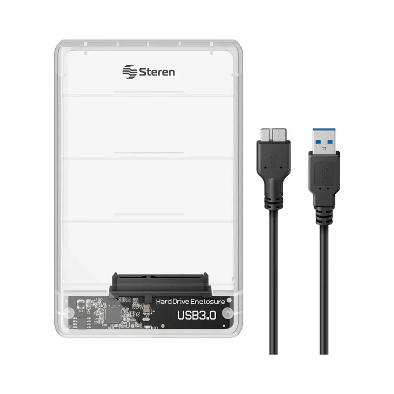 Adaptador (case) USB 3.0 para disco duro SATA I/II de 2.5" Steren USB-125