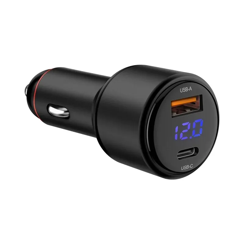 Cargador USB C PD 100 W / USB QC 18 W, para auto Steren ELI-878