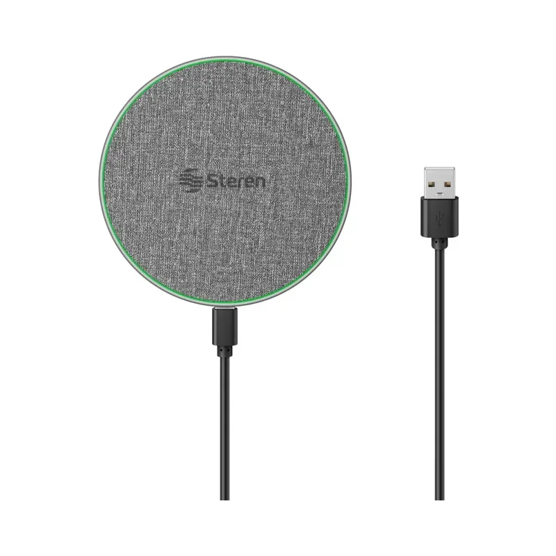Cargador inalámbrico Qi de 15 W Steren ELI-966
