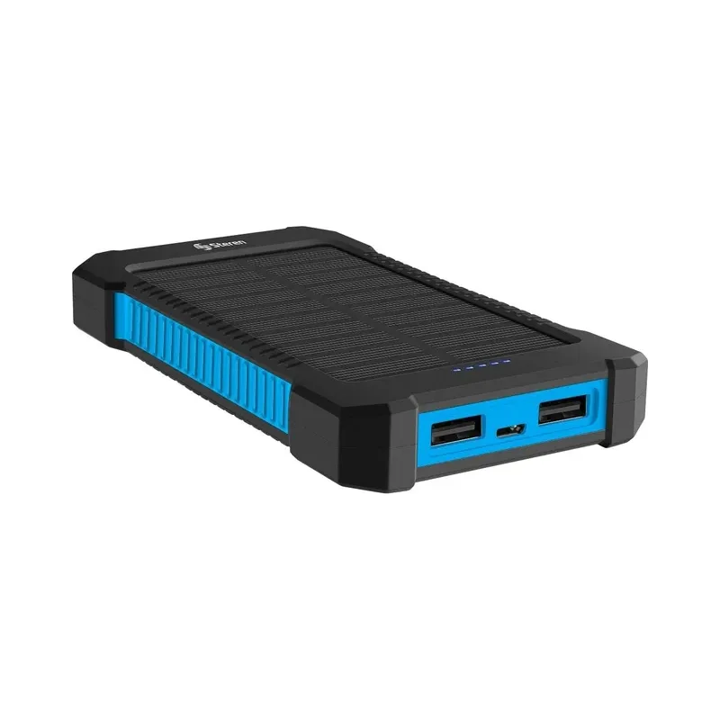 Power Bank de 6,000 mAh con 2 salidas USB y cargador solar Steren MOV-1065