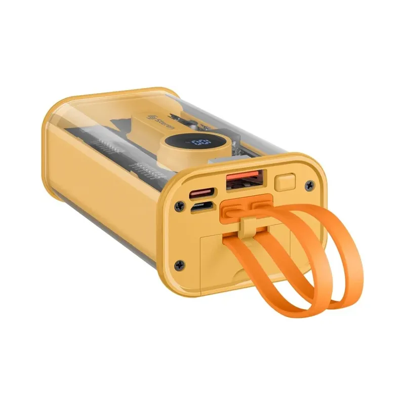 Power Bank de 8,000 mAh con PD 20 W / QC 20 W con 2 salidas USB C, 1 salida USB y 1 salida Ligthning Steren PB-2010