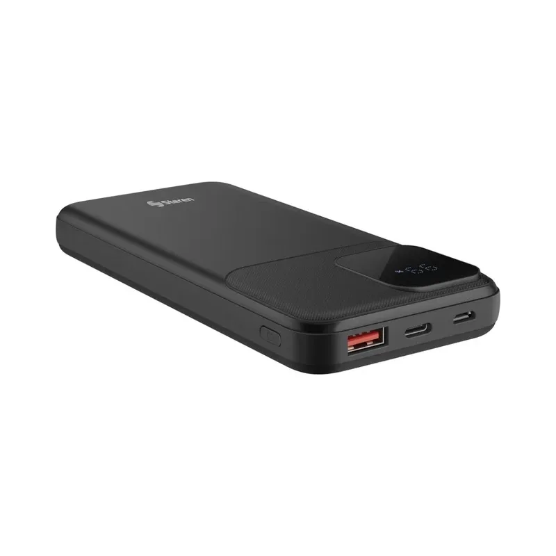 Power Bank de 10,000 mAh PD 20 W / QC 18 W con 1 salida USB C, 1 salida USB y cables integrados USB C y Lightning Steren PB-2010C