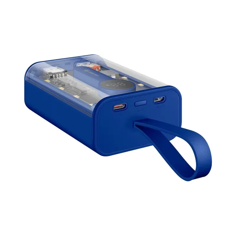 Power Bank de 10,000 mAh PD 22 W / QC 22 W con 1 salida USB C, 1 salida USB QC, 1 salida USB y linterna LED Steren PB-2010L