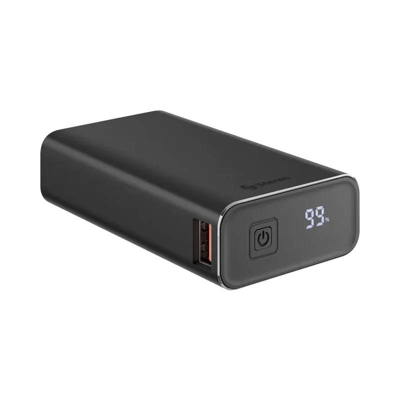 Power Bank de 10,000 mAh PD 20 W / QC 18 W con pantalla digital y carcasa de aluminio Steren PB-M2010