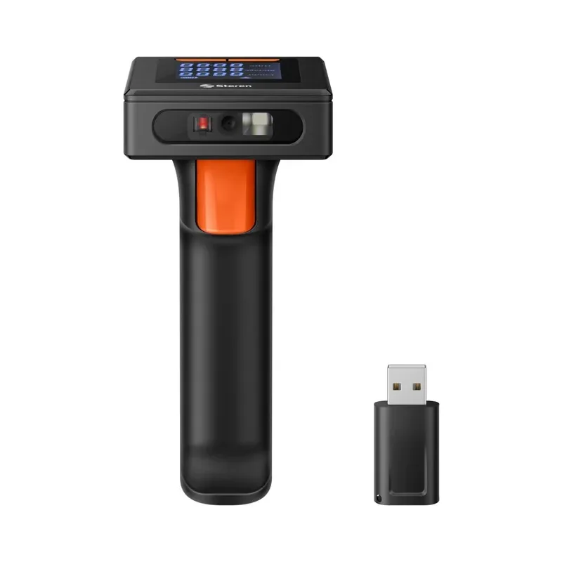Lector de código de barras y QR (2D) inalámbrico multi conexión con memoria interna y batería recargable Steren COM-5975