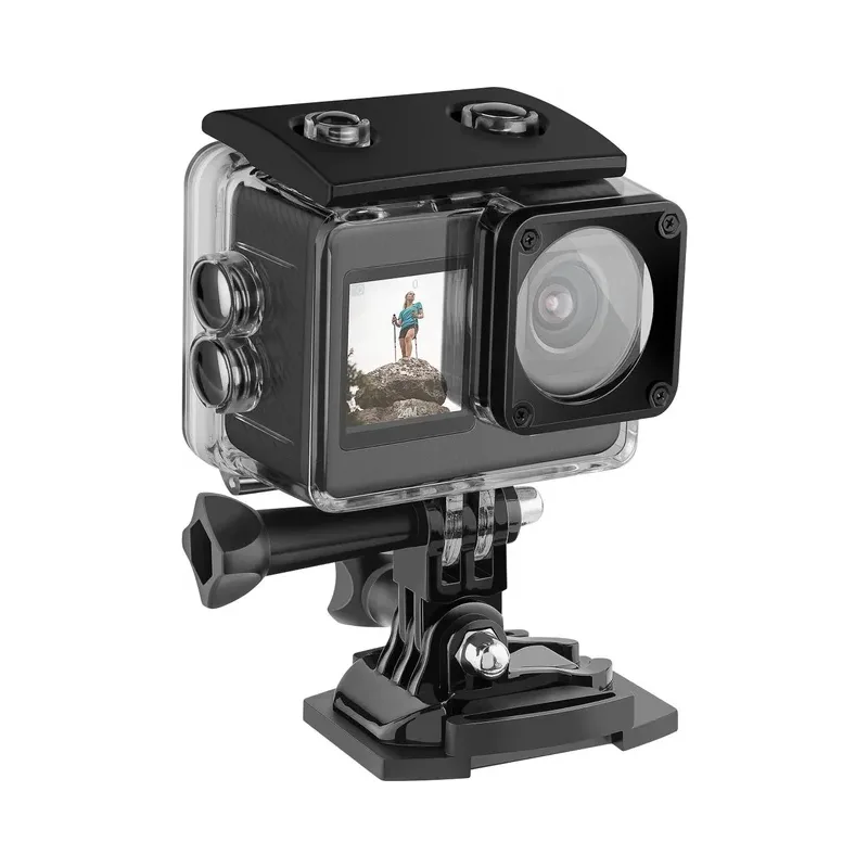 Cámara deportiva sumergible 4K Wi-Fi* con doble pantalla Steren CAM-700