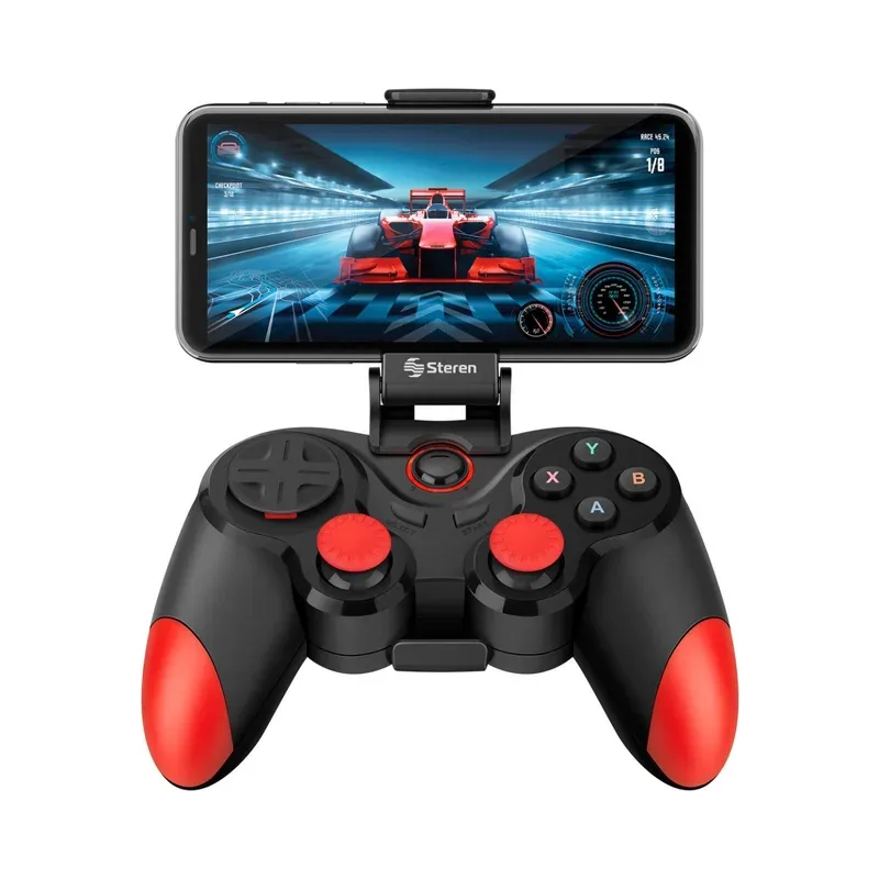 Control USB / Bluetooth* para videojuegos compatible con PC, PS3 y celular Steren COM-016