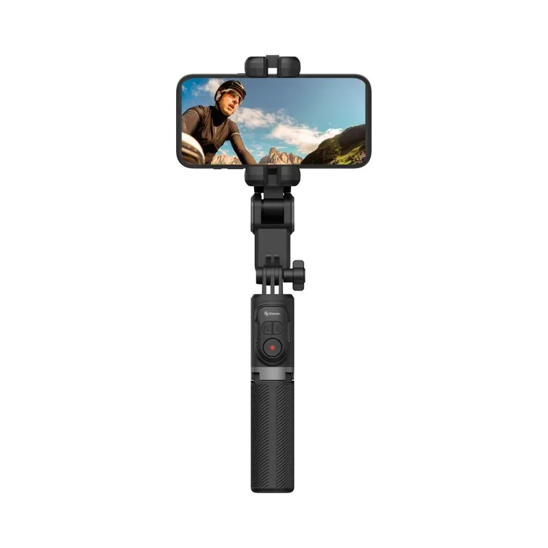 Estabilizador (Gimbal) de 1 eje, con seguidor facial por IA y Selfie Stick Bluetooth* Steren GMB-1500