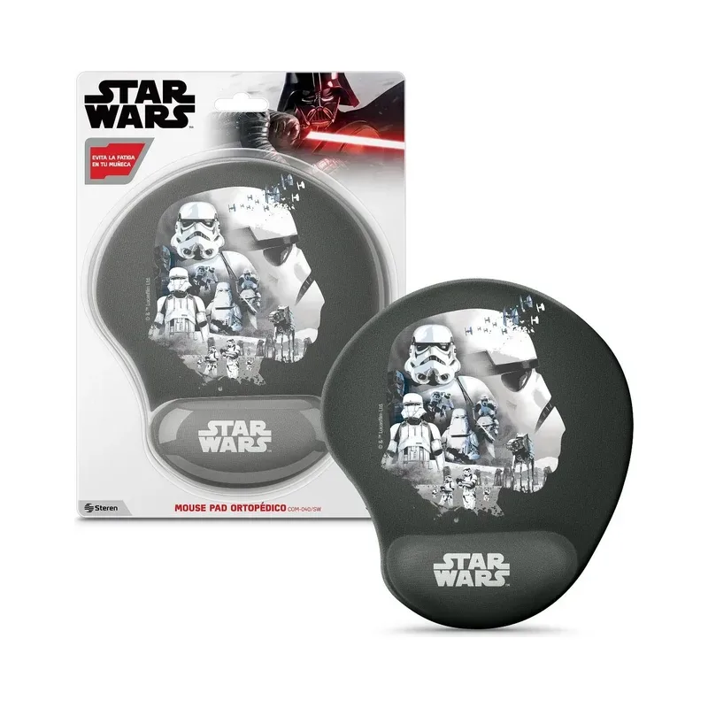 Mouse Pad ortopédico Star Wars™ Steren COM-040/SW