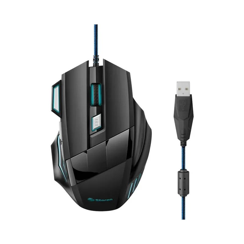 Mouse USB Gamer 800 / 1200 / 1600 / 2000 DPI Steren COM-5426