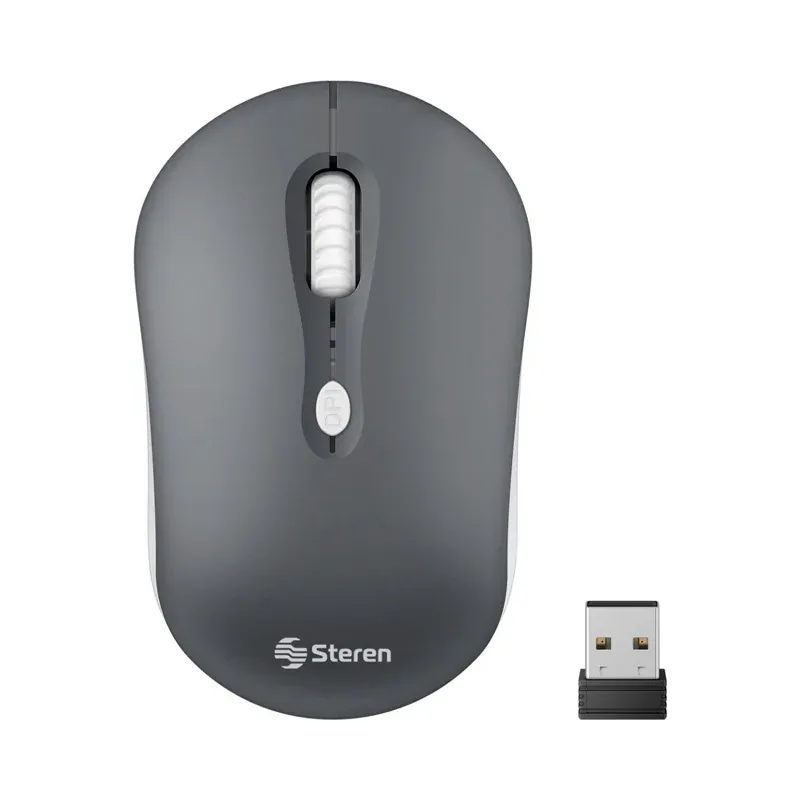 Mouse inalámbrico 800 / 1 200 / 1 600 DPI, gris Steren COM-5730GR