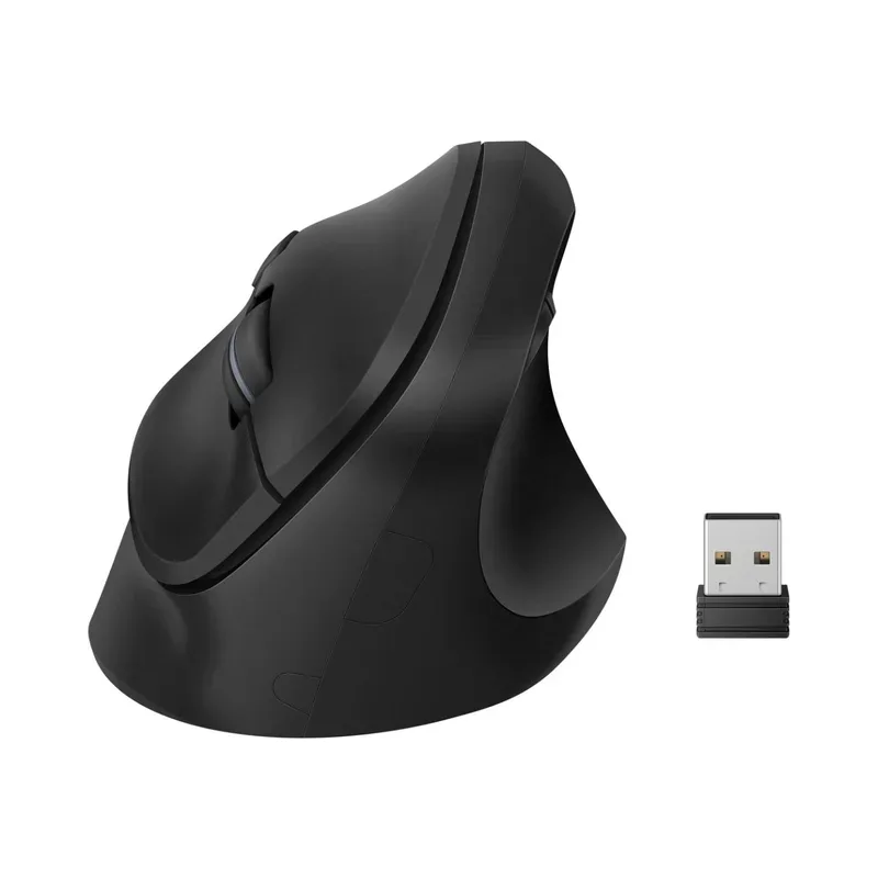 Mouse inalámbrico vertical 800 / 1100 / 1500 DPI, negro Steren COM-5775