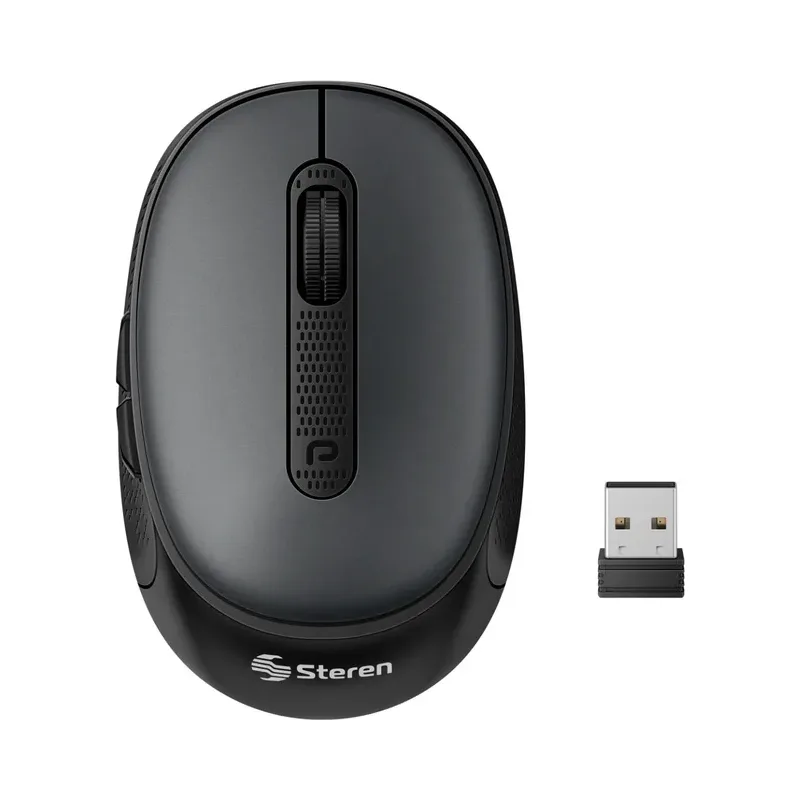 Mouse Bluetooth*/ RF, multidispositivo con batería recargable 800 / 1000 / 1200 DPI Steren COM-5815