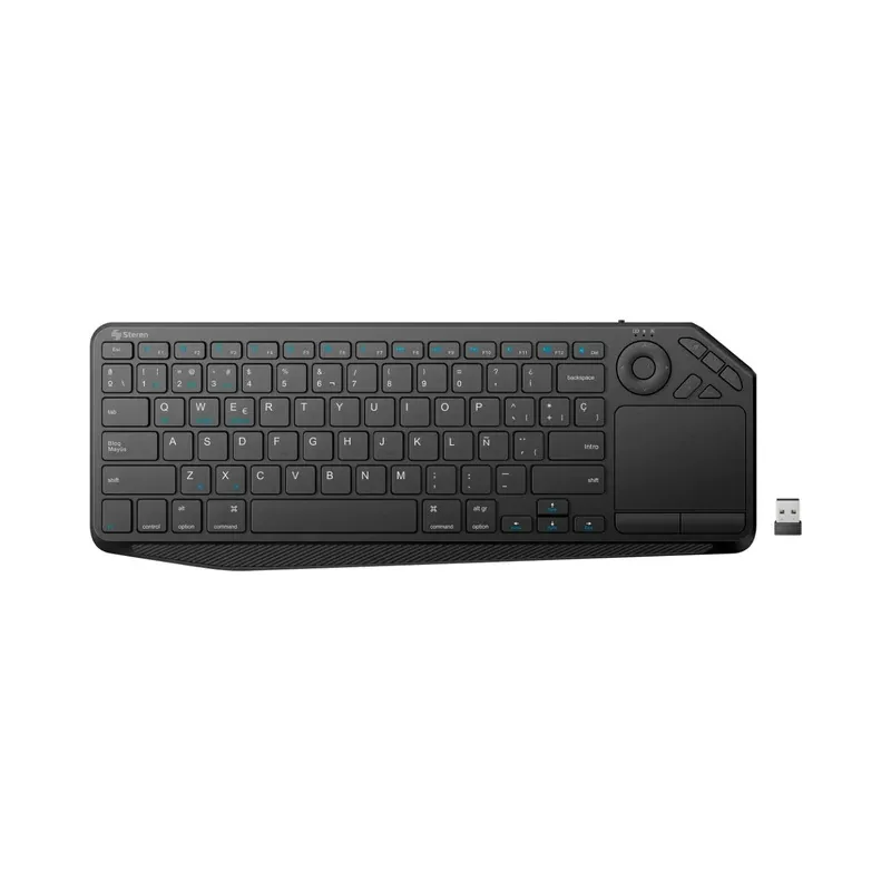Teclado Bluetooth*/ RF con touchpad, multidispositivo con batería recargable Steren COM-688NE