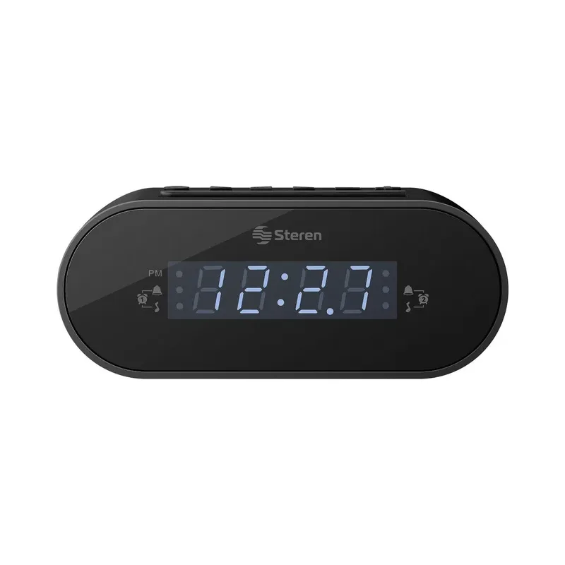Radio reloj despertador digital FM Steren CLK-240