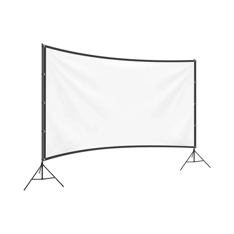 Pantalla portátil para proyector de 150” con doble tripié Steren PRO-050