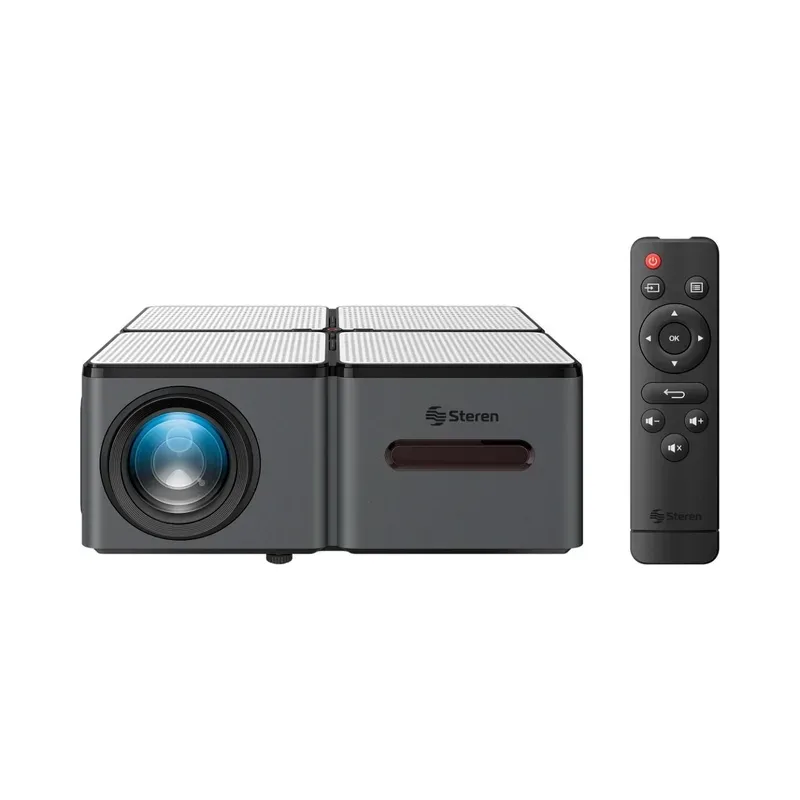 Proyector multimedia Full HD de 14 000 lúmenes con función espejo y Bluetooth Steren PRO-500