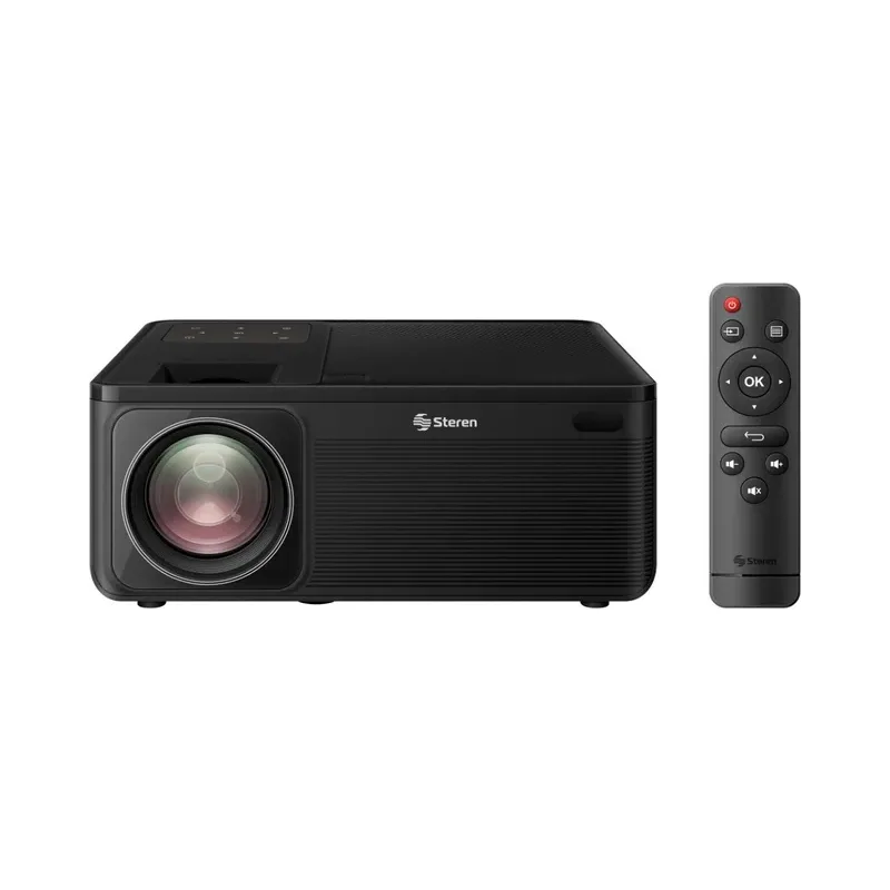 Proyector multimedia Full HD de 600 ANSI lm con función espejo Steren PRO-550