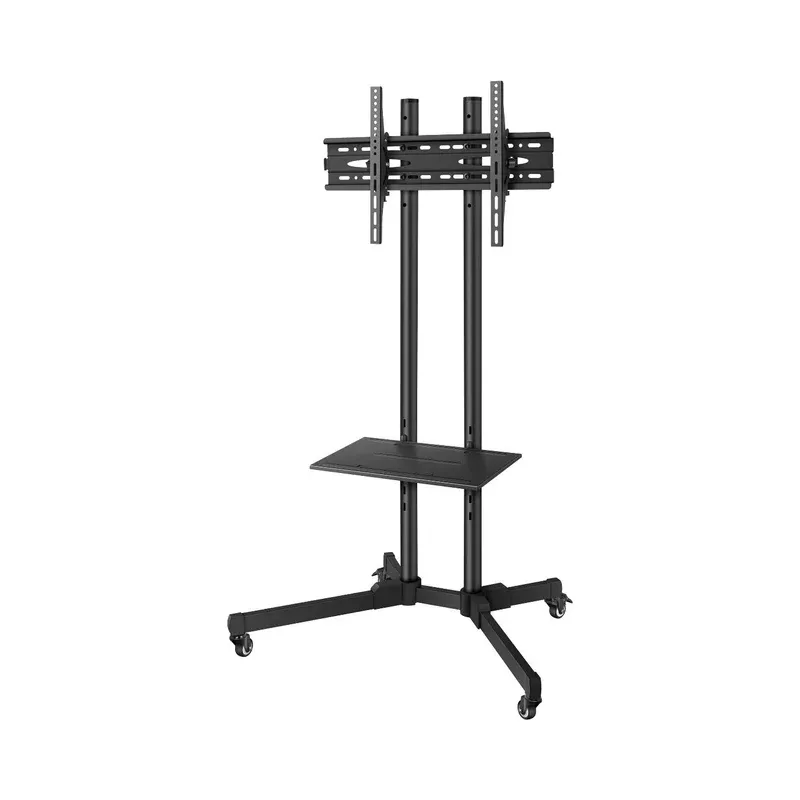 Soporte móvil para pantallas de 19" a 83", con repisa Steren STV-150