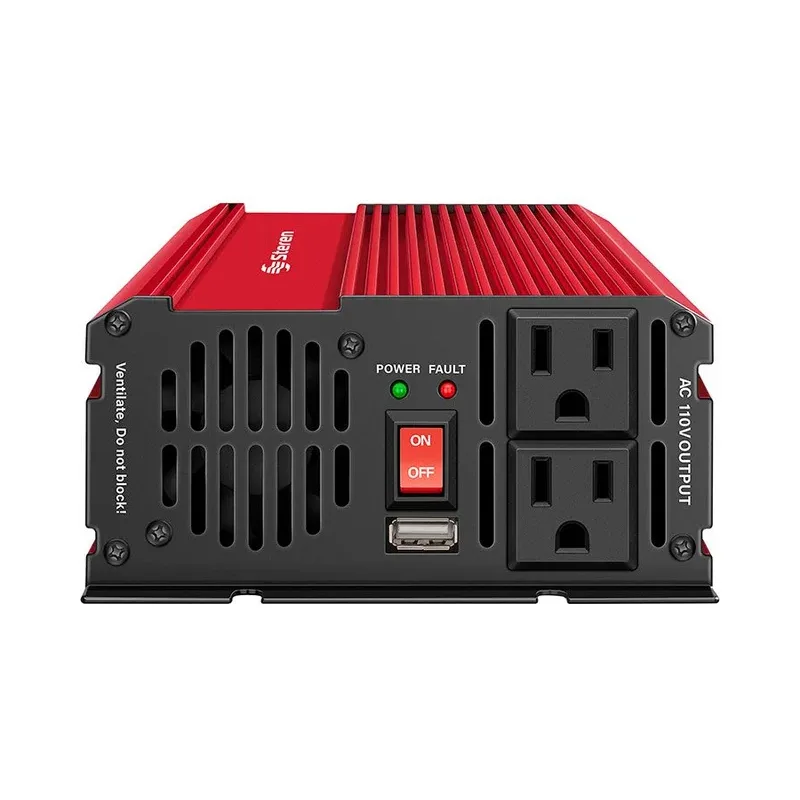 Inversor de corriente automotriz de 1500 W (12 Vcc a 110 Vca) Steren INV-1500
