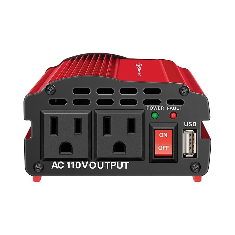 Inversor de corriente automotriz de 600 W (12 Vcc a 110 Vca) Steren INV-600