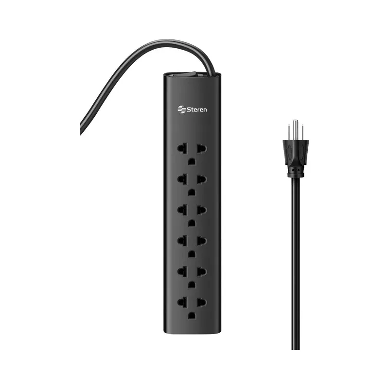 Multitoma de 6 salidas verticales (americanas/europeas) Steren 905-210