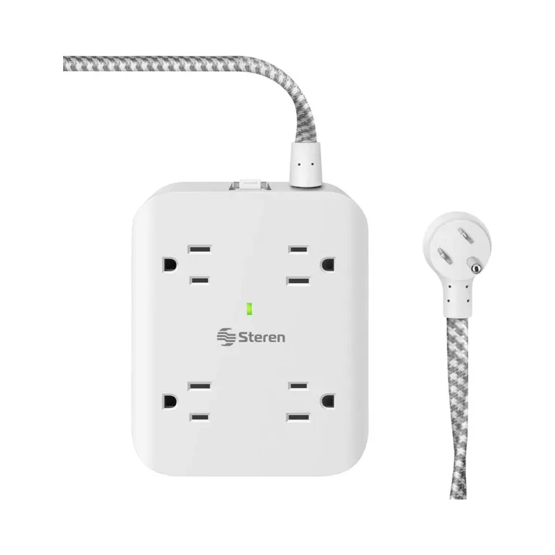 Multitoma de 8 salidas con supresor de picos (310 J) y cargador USB C PD 20 W / 3 x USB 15 W Steren 905-3009
